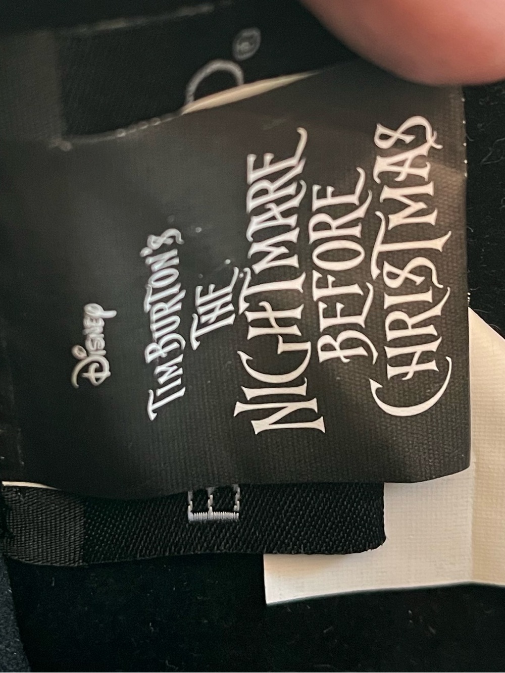 Disney Black Tote Bag Purse, shoulder strap,The Nightmare Before Christmas Print - Picture 6 of 7